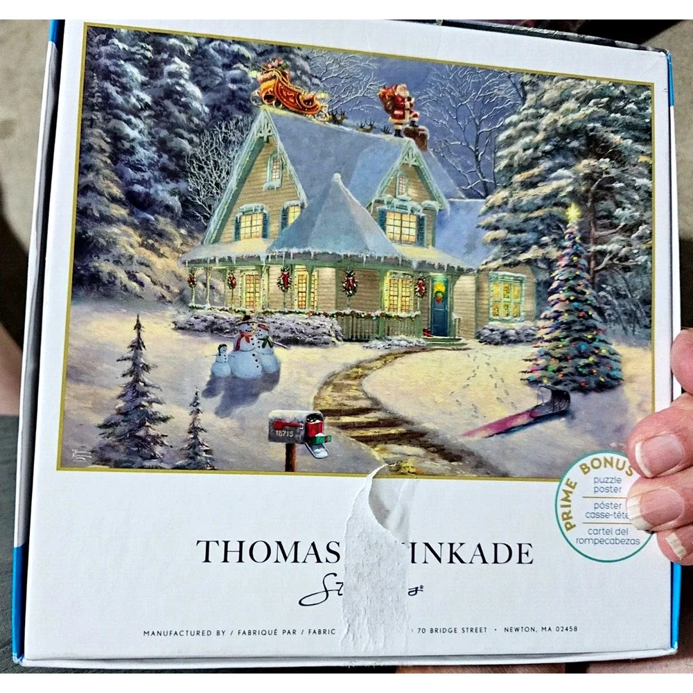 Thomas Kinkade Studios Midnight Delivery 1000 Piece Ceaco Puzzle